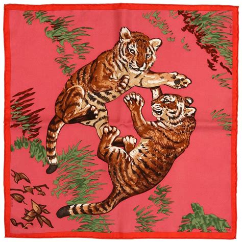 hermes scarf blue tiger|Hermes blue silk scarves.